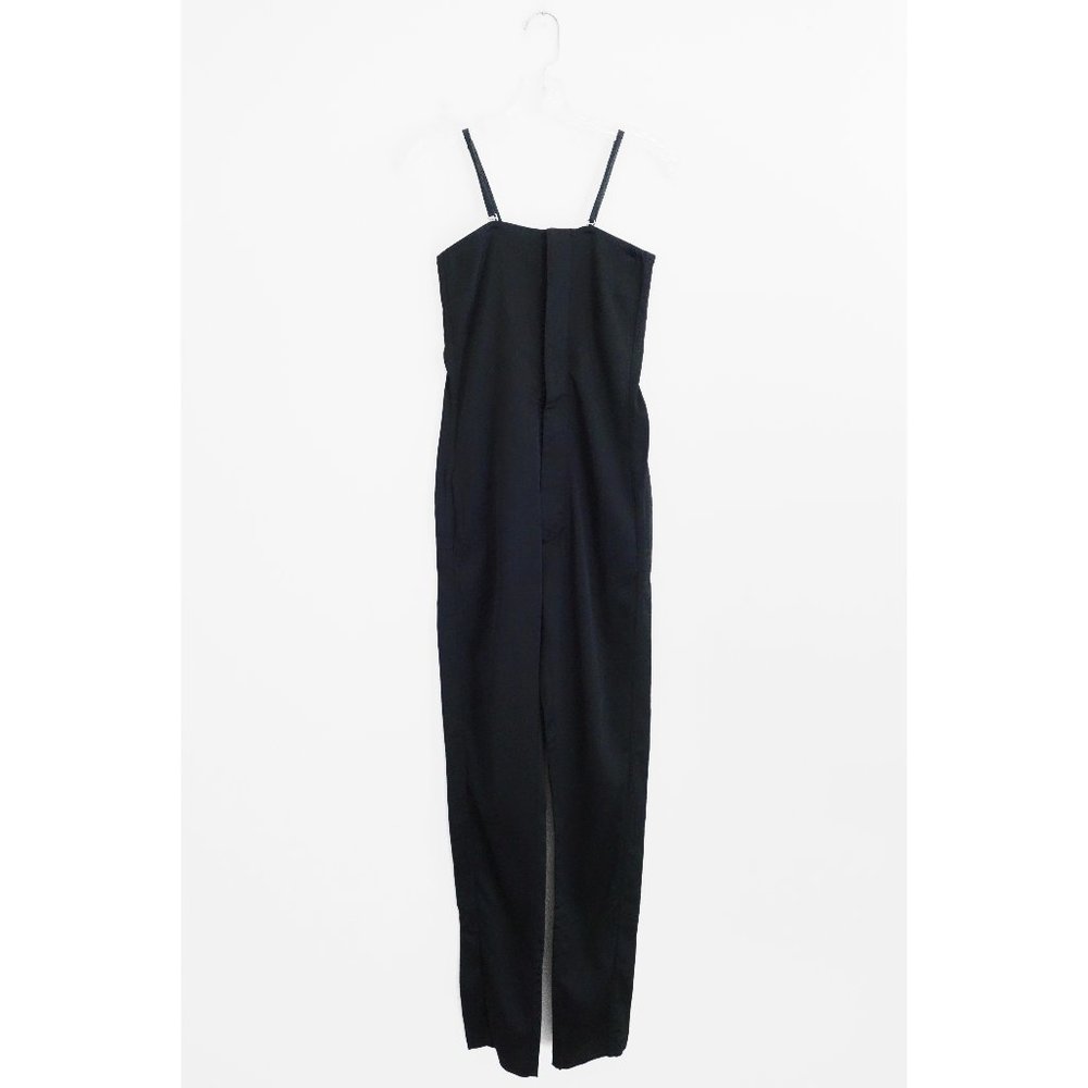 Maison Martin Margiela MM6 Black Sateen Viscose Wool Stretch Jumpsuit IT 40 US 4 - Picture 1 of 5